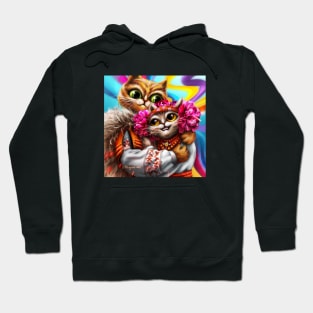 cats in love Hoodie